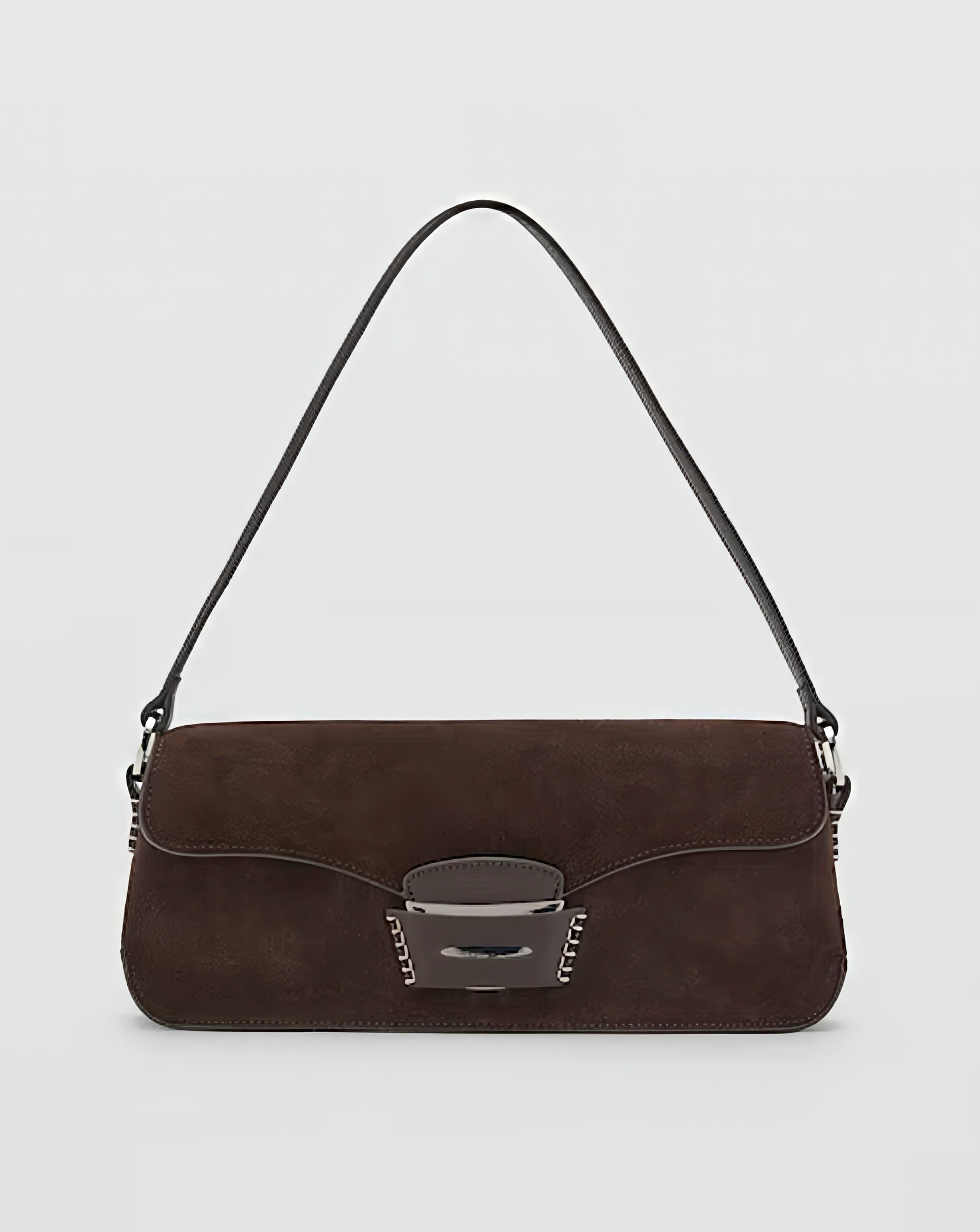 New In - Mango Real Suede Western Shoulder Bag