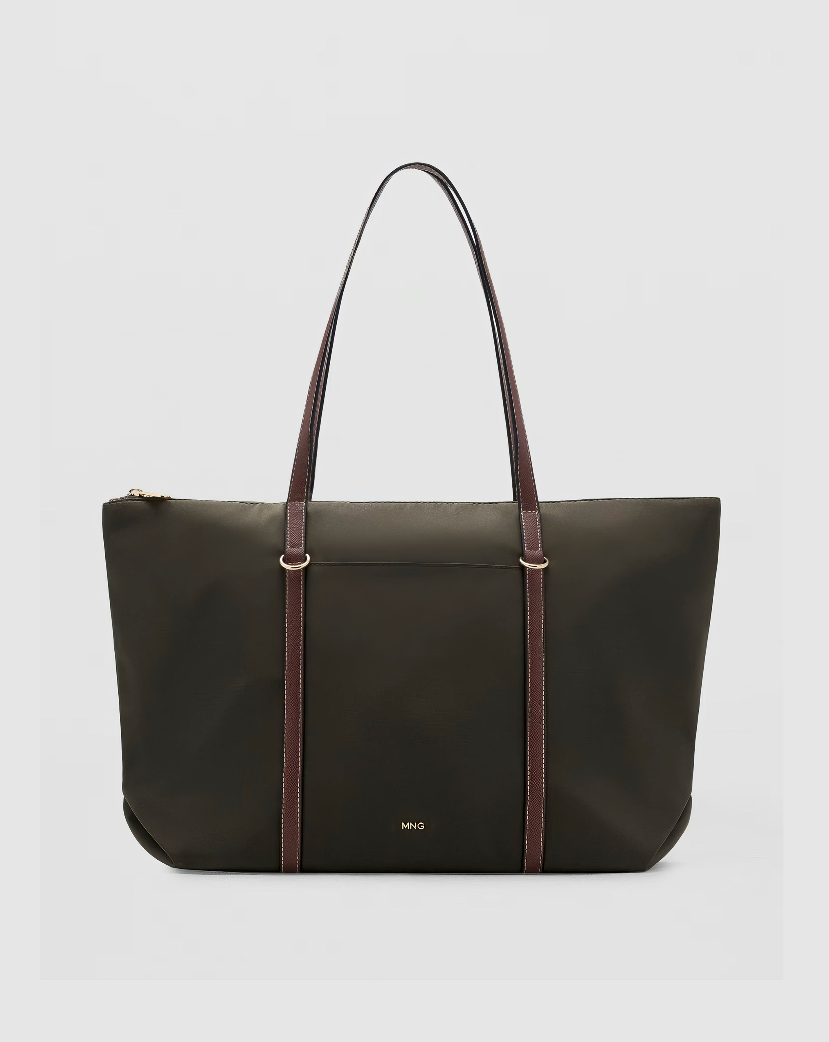 New In - Mango Nylon Shopper Tote Bag