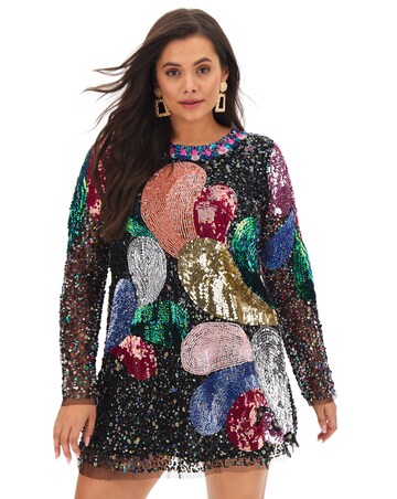 A Star Is Born Embellished Mini Dress