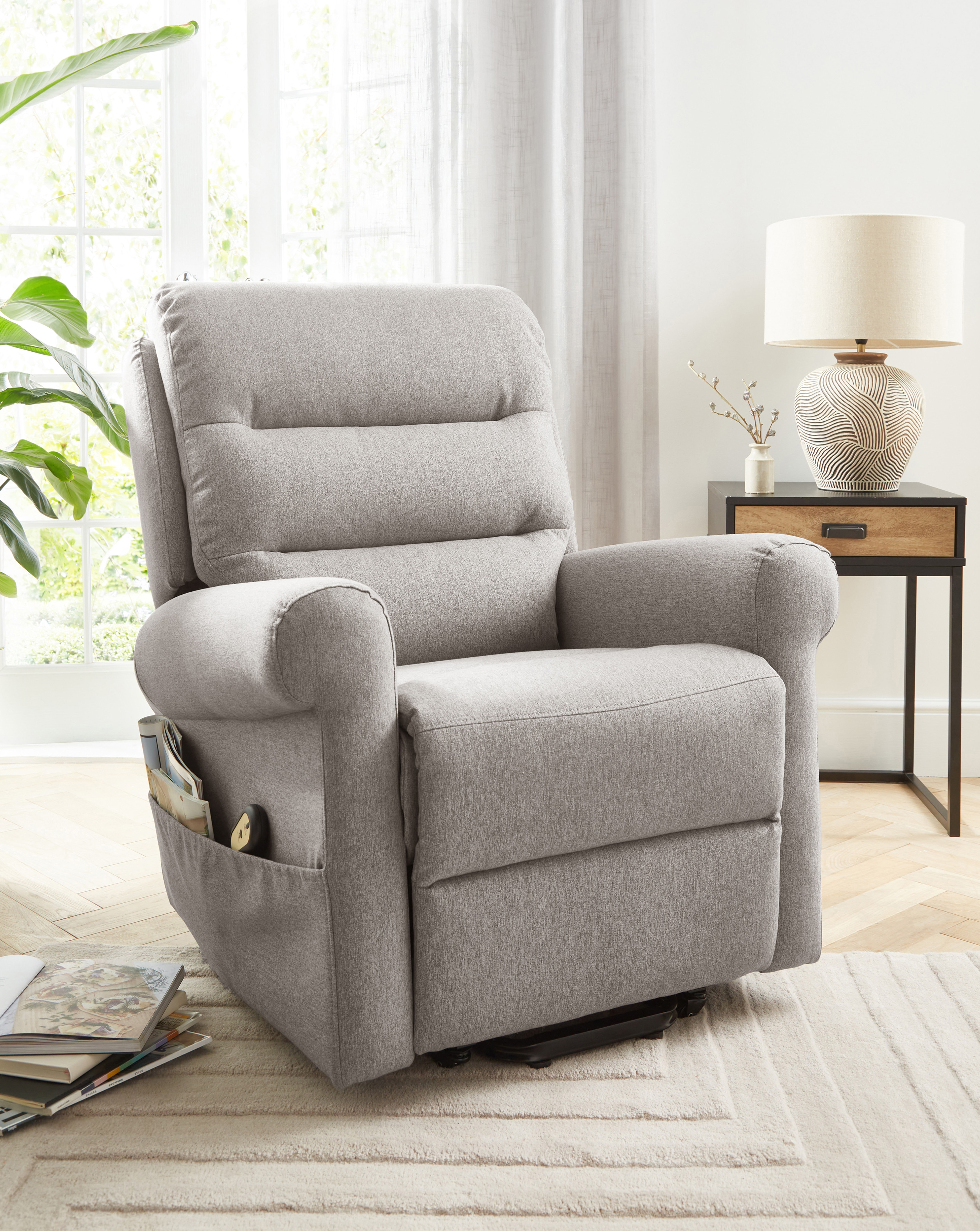 New In - Brockton Fabric Recliner Armchair
