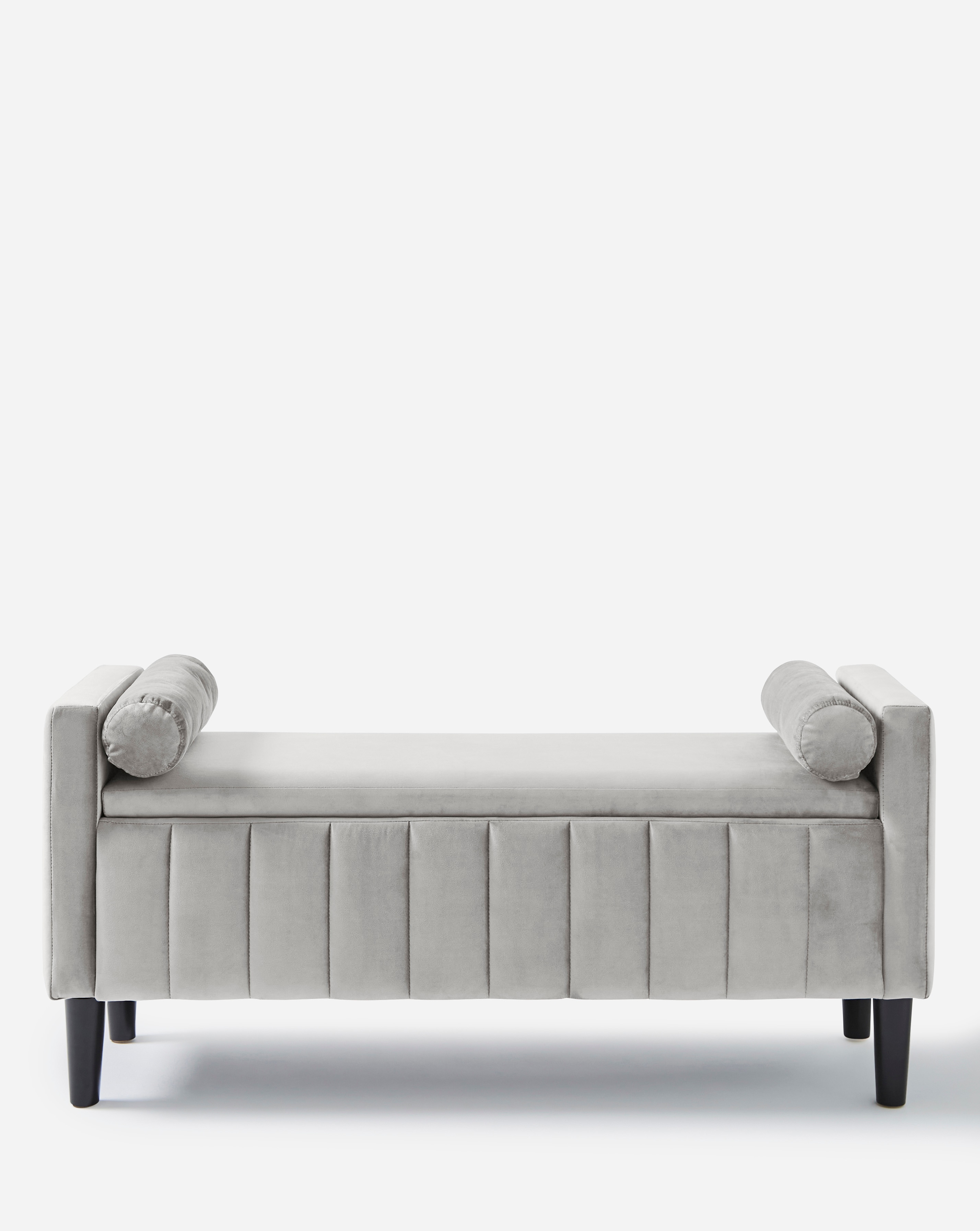Eloise Winged Velvet Storage Ottoman