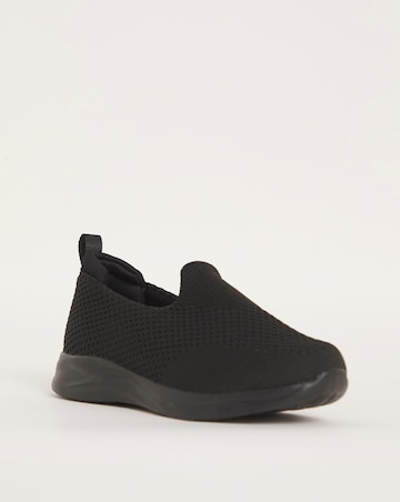 Cushion Walk Arch Support Slip On Trainers EEE Fit