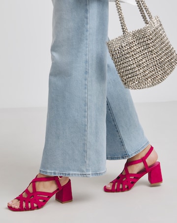 Calm Multi Strap Block Heel Sandals - Extra Wide Fit (EEE)