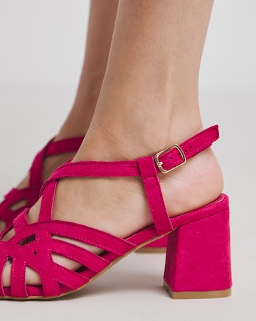 Calm Multi Strap Block Heel Sandals - Extra Wide Fit (EEE)