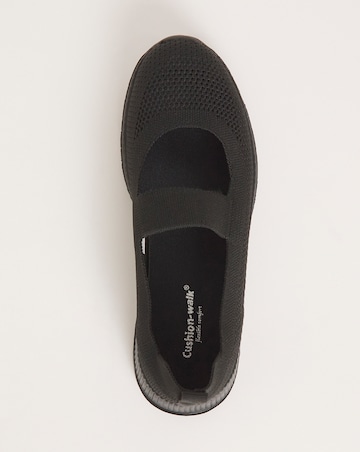 Cushion Walk Fly Knit Elasticated Bar Trainers E Fit