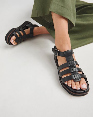 Blanca Leather Fisherman Sandal - Extra Wide Fit (EEE)