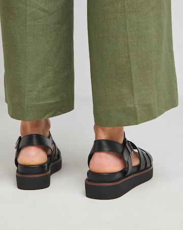 Blanca Leather Fisherman Sandal - Extra Wide Fit (EEE)