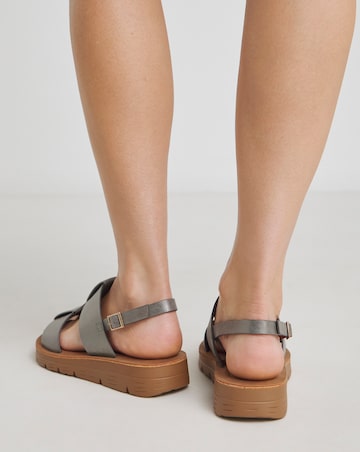 Joy Two Strap Comfort Sandal - Wide Fit (E)