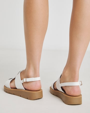 Joy Two Strap Comfort Sandal - Wide Fit (E)