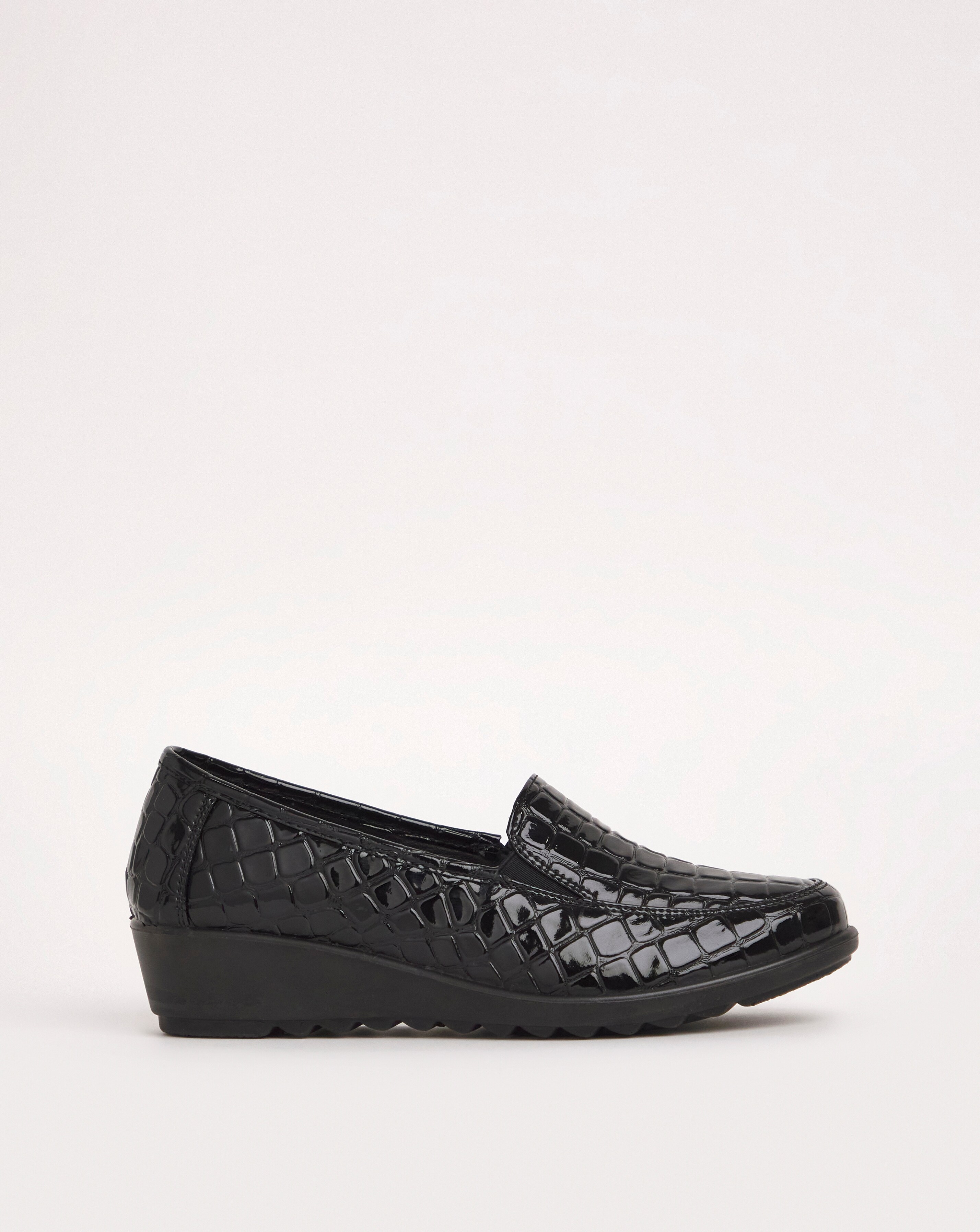 Cushion Walk Twin Gusset Loafers Wide E Fit