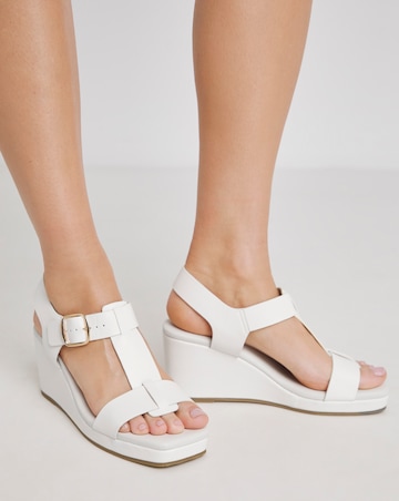 Emilia Two Part Wedged Sandal - Extra Wide Fit (EEE)