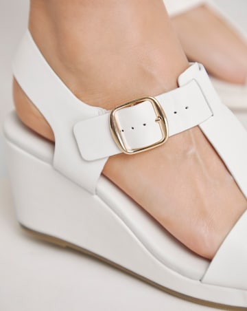 Emilia Two Part Wedged Sandal - Extra Wide Fit (EEE)