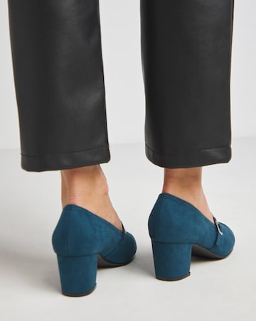 Lorraine Low Block Heel Mary Janes - Wide Fit (E)