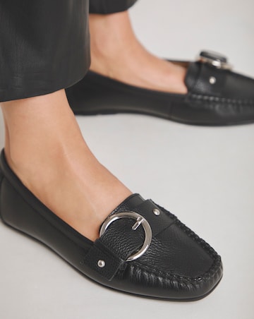 Galore Leather Driving Moccasin - Wide Fit (E)