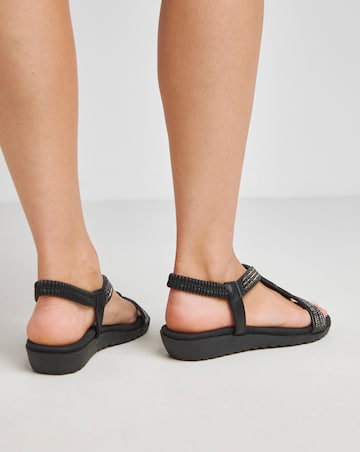 Peace Diamante Comfort Sandal - Extra Wide Fit (EEE)