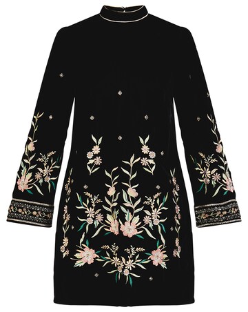 Monsoon Nikki Velvet Embroidered Dress