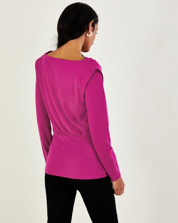 Monsoon Belted Ring Detail Jersey Top