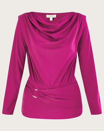 Monsoon Belted Ring Detail Jersey Top