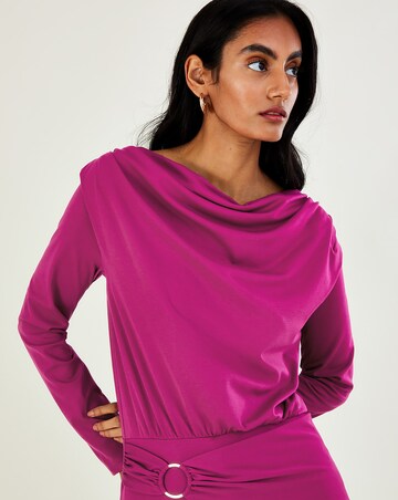 Monsoon Belted Ring Detail Jersey Top