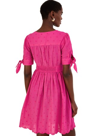 Monsoon Embroidered Dobby Dress