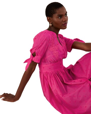 Monsoon Embroidered Dobby Dress