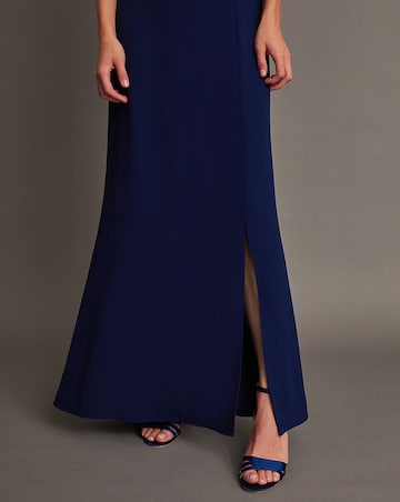 Monsoon Beatrice Crepe Bardot Maxi Dress