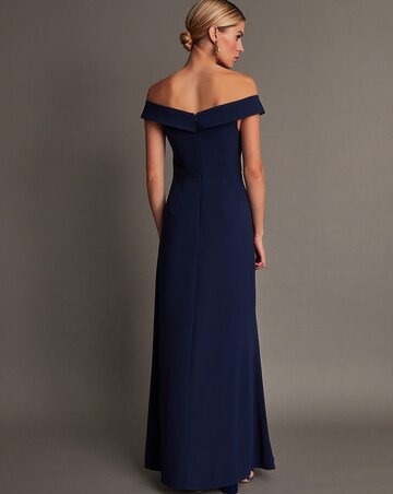 Monsoon Beatrice Crepe Bardot Maxi Dress