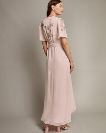 Monsoon Sarah Embellished Wrap Dress