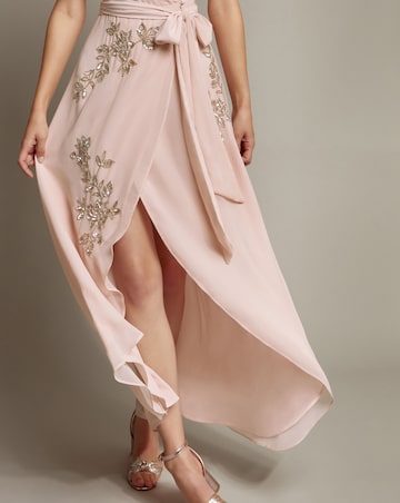 Monsoon Sarah Embellished Wrap Dress