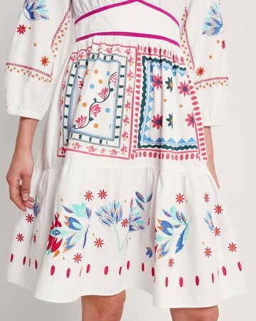 Monsoon Zinnia Embroidered Dress