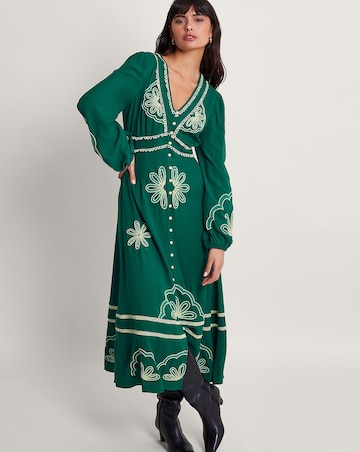 Monsoon Clio Embroidered Dress | Simply Be Monsoon Clio Embroidered Dress | Simply Be