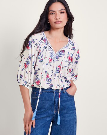 Monsoon Aldina Floral Print Top