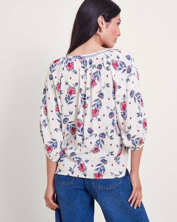 Monsoon Aldina Floral Print Top