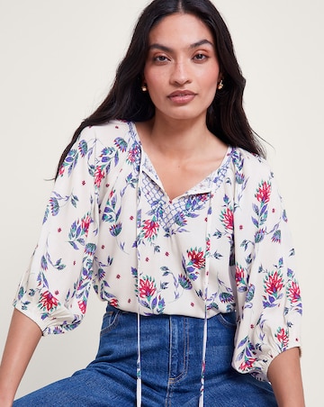 Monsoon Aldina Floral Print Top