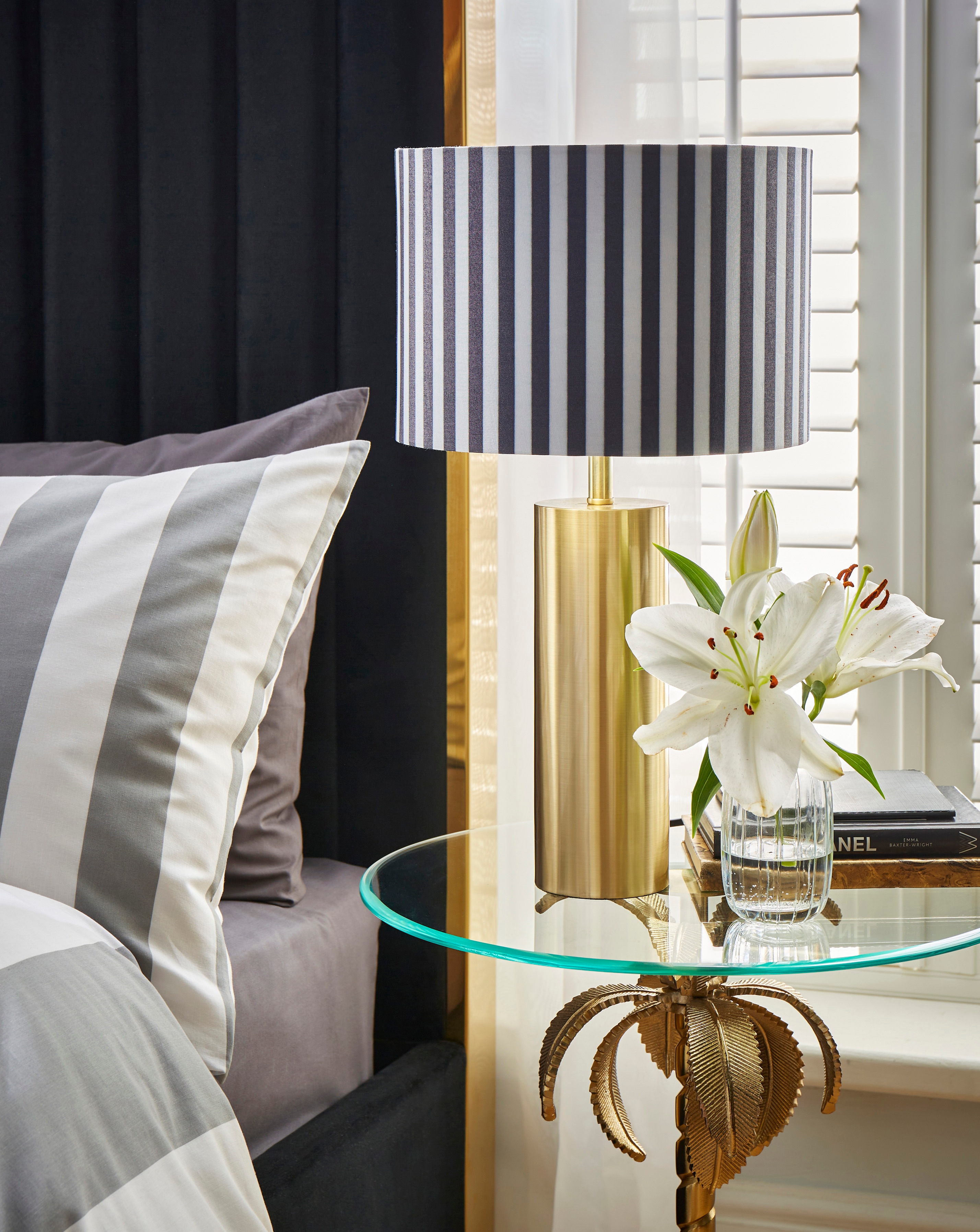 New In - Joanna Hope Siera Striped Table Lamp