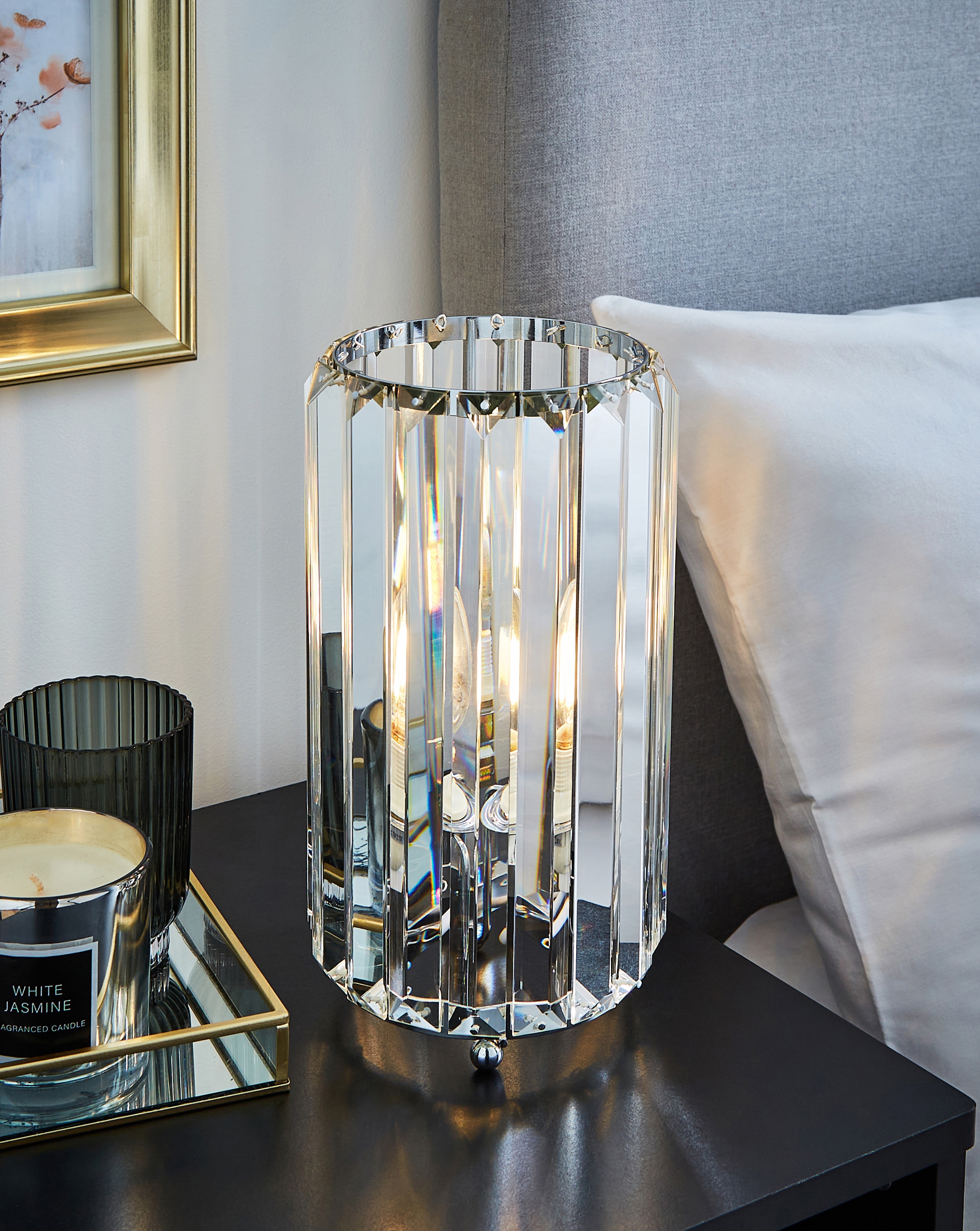 New In - Clear Glass Table Lamp