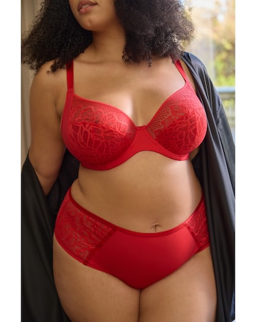 Sculptresse by Panache Sophia Plunge Wired Bra Red