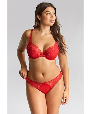 Panache Heidi Brazilian Knicker Ruby Red