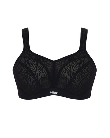 Sculptresse by Panache Non Padded Wired Sports Bra Black/Chalk