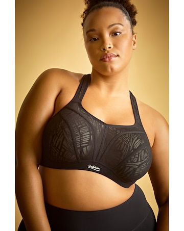 Sculptresse by Panache Non Padded Wired Sports Bra Black/Chalk