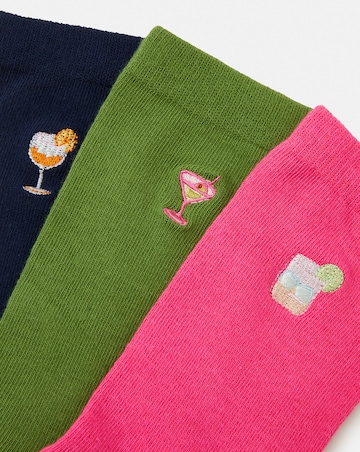 Accessorize 3-Pack Cocktail Socks Gift Box