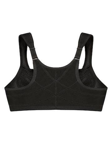 Glamorise Plus Size WonderWire Posture Back Lace Bra 1255