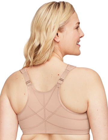 Glamorise Plus Size WonderWire Posture Back Lace Bra 1255