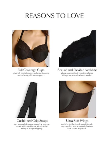 Sculptresse Amara Full Cup Black Bra