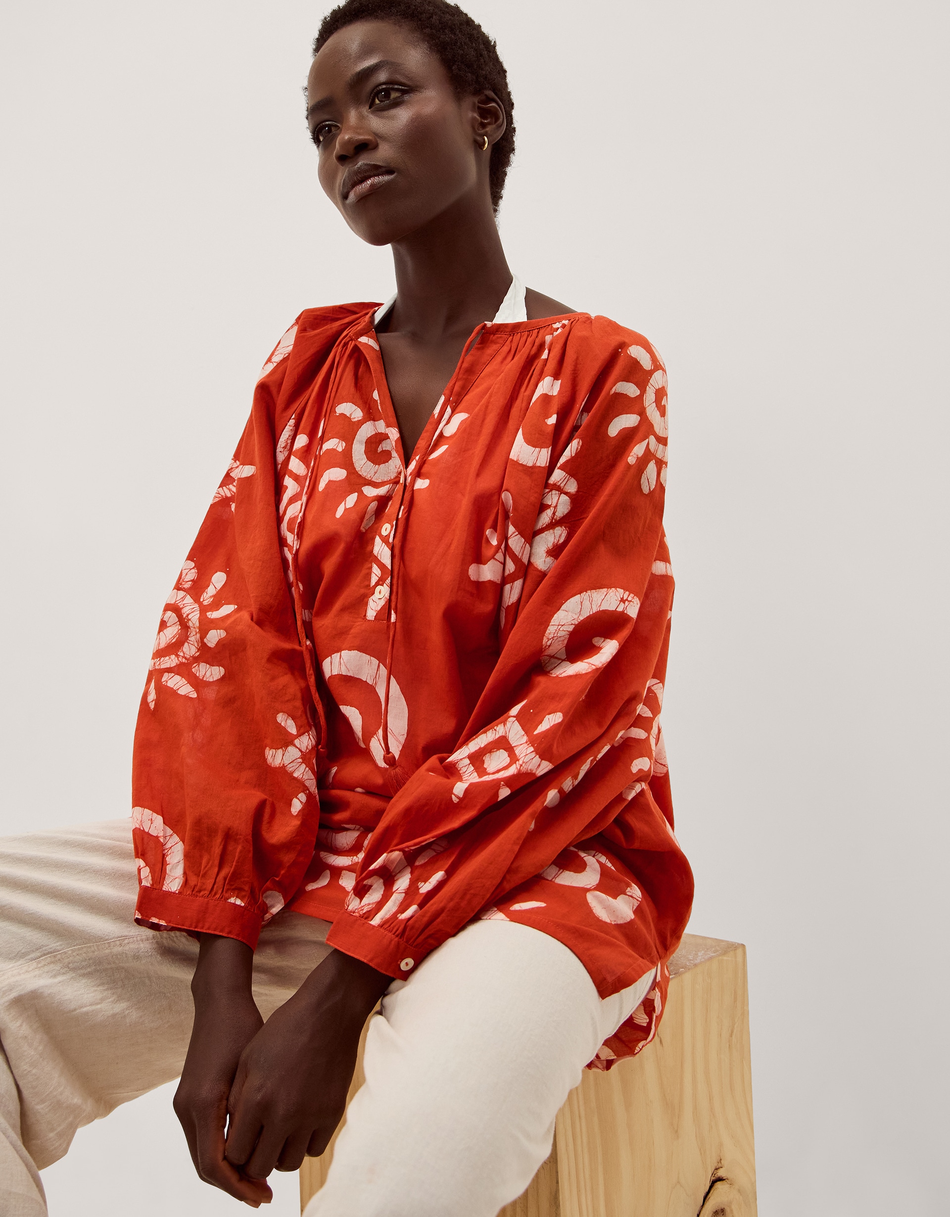 New In - Monsoon Mafalda Sun Print Mini Kaftan