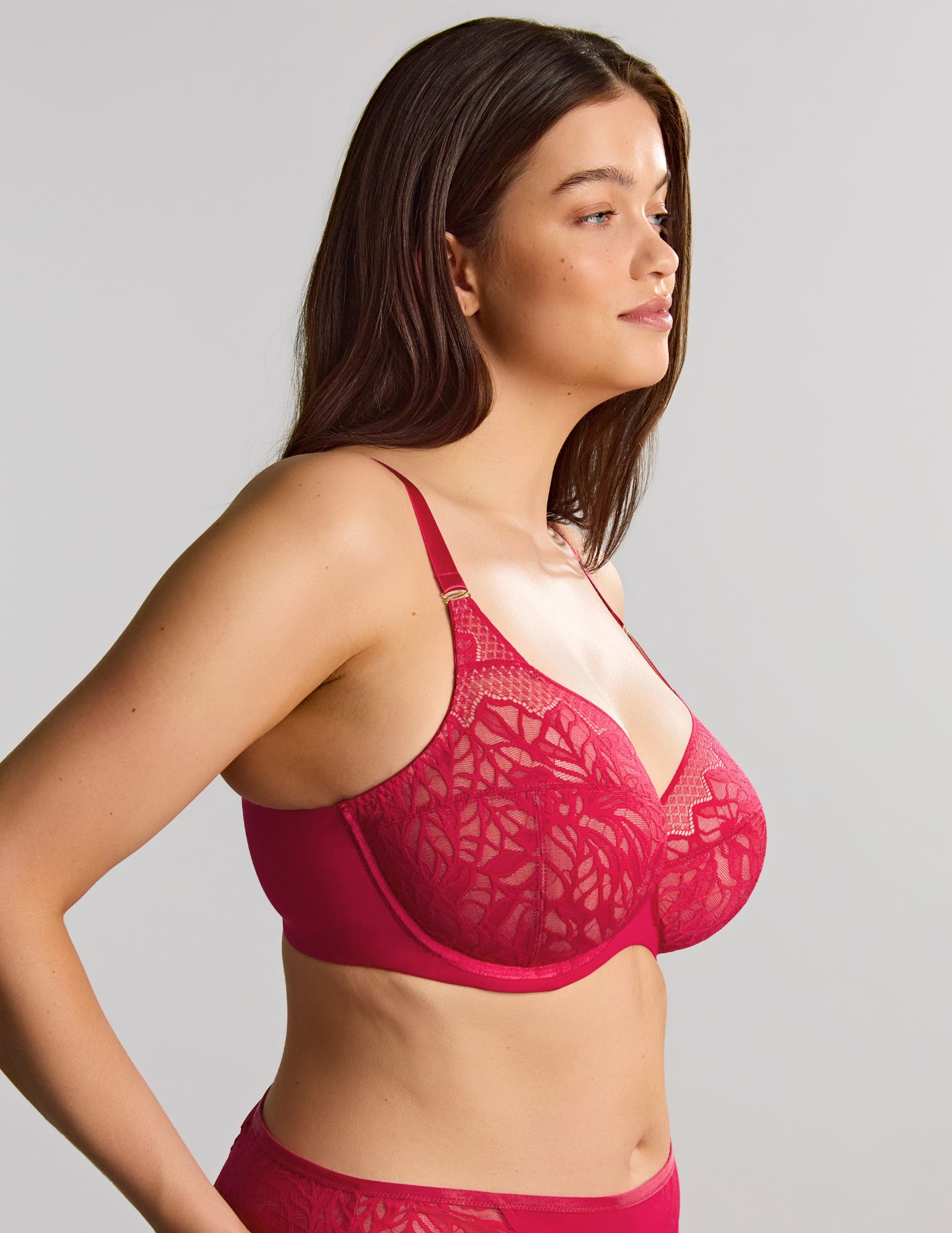 Sculptresse Sophia Full Cup Raspberry Wired Bra | Simply Be