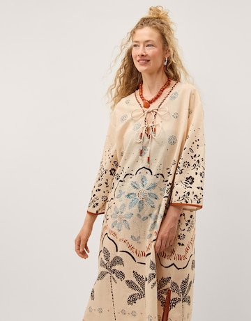Monsoon Aleah Tropical Print Midi Kaftan