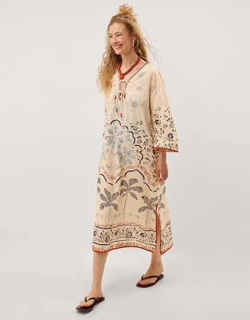 Monsoon Aleah Tropical Print Midi Kaftan