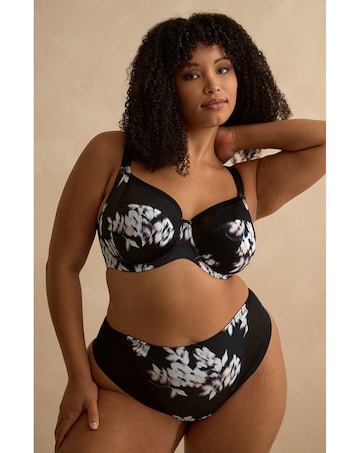 Sculptresse Bliss Black Floral Full cup Wired Bra