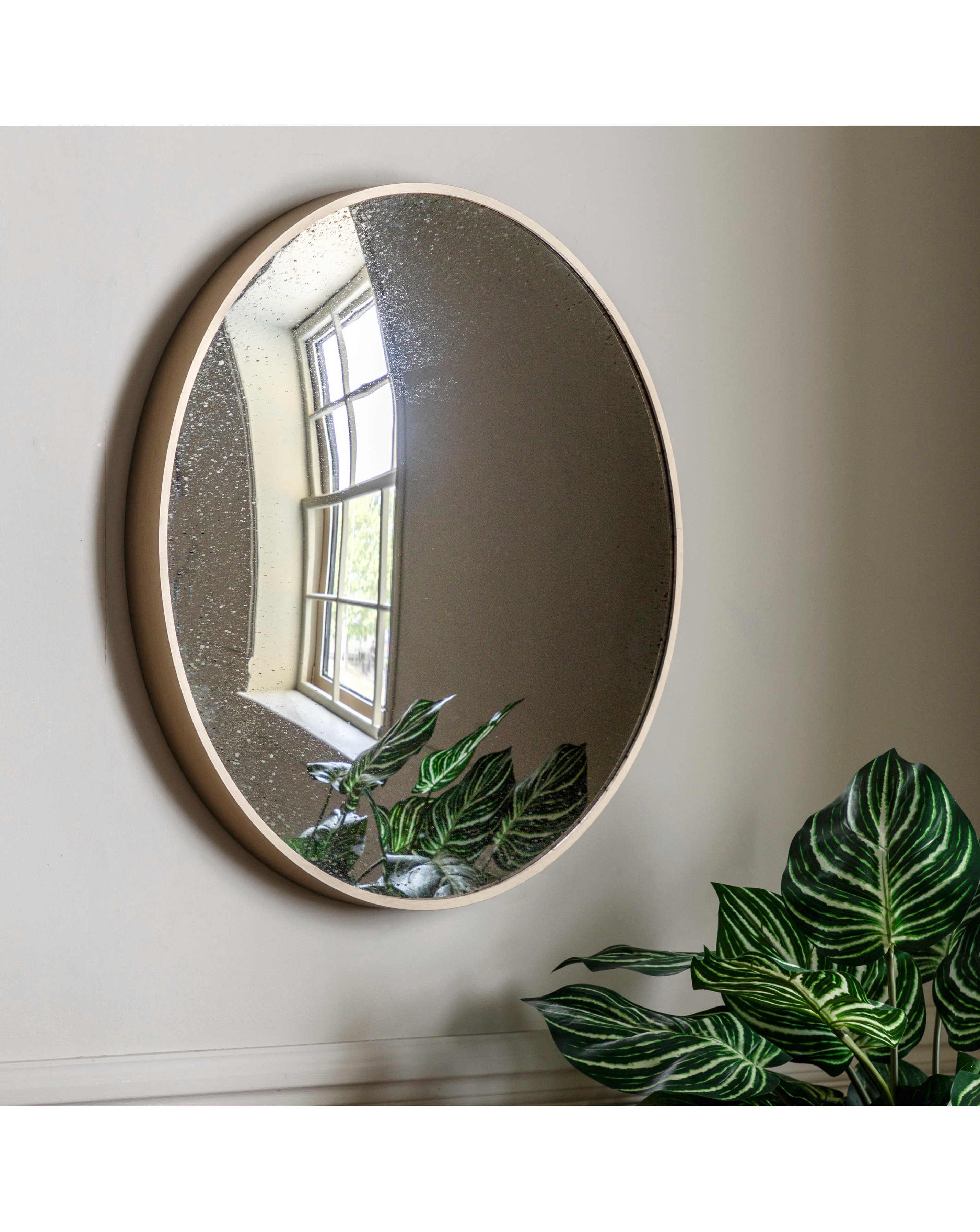 New In - Gallery Convex Round Mirror Bronze